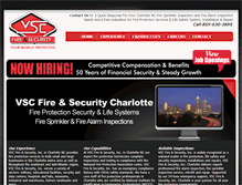 Tablet Screenshot of fireprotectioncharlotte.com